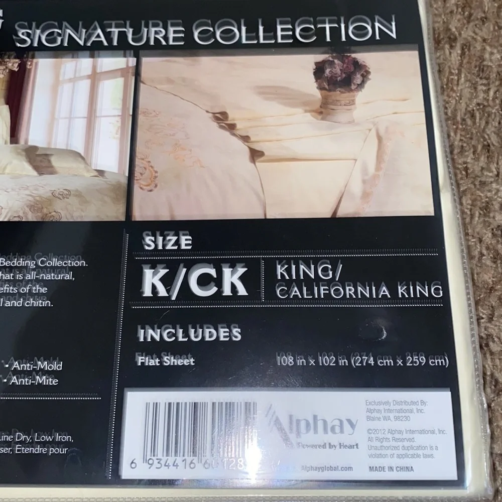 Miss Ying flat sheets and 2 pillow shams - Picture 4 of 6